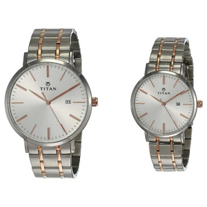TITAN Silver Dial Stainless Steel Strap Watch 9400294202KM01 / NS9400294202KM01P - KRISHNA WATCH COMPANY