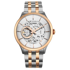Titan Metal Mechanicals Silver Dial Watch - 90140KM01 - KRISHNA WATCH COMPANY