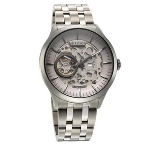 TITAN Metal Mechanicals Anthracite Dial Titanium Strap Watch - 90140TM01 - KRISHNA WATCH COMPANY