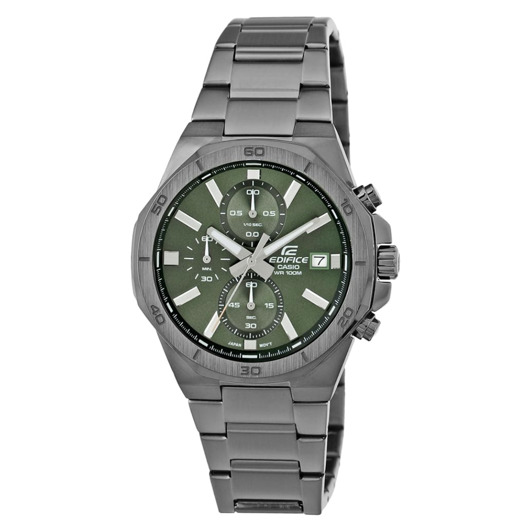 Casio Edifice Analog Green Dial Men's Watch EFV-640DC-3AVUDF - ED586