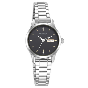 TITAN Lagan Black Dial Metal Strap Watch NP2656SM03 - KRISHNA WATCH COMPANY
