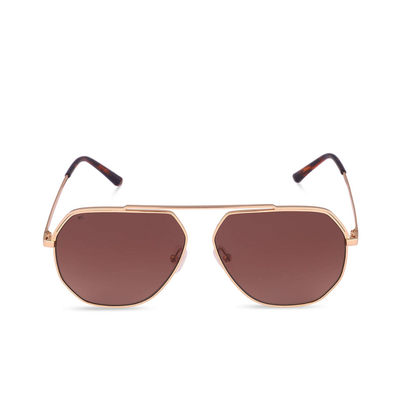 FRENCH CONNECTION FC 425 C1 Gradient Full-Rim Aviators - KRISHNA WATCH COMPANY