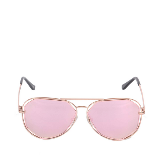 FCUK Mirrored Aviator Unisex Sunglasses - FC 7386 C3 S