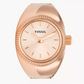 FOSSIL Ring Watch Two-Hand Rose Gold-Tone Stainless Steel ES5247