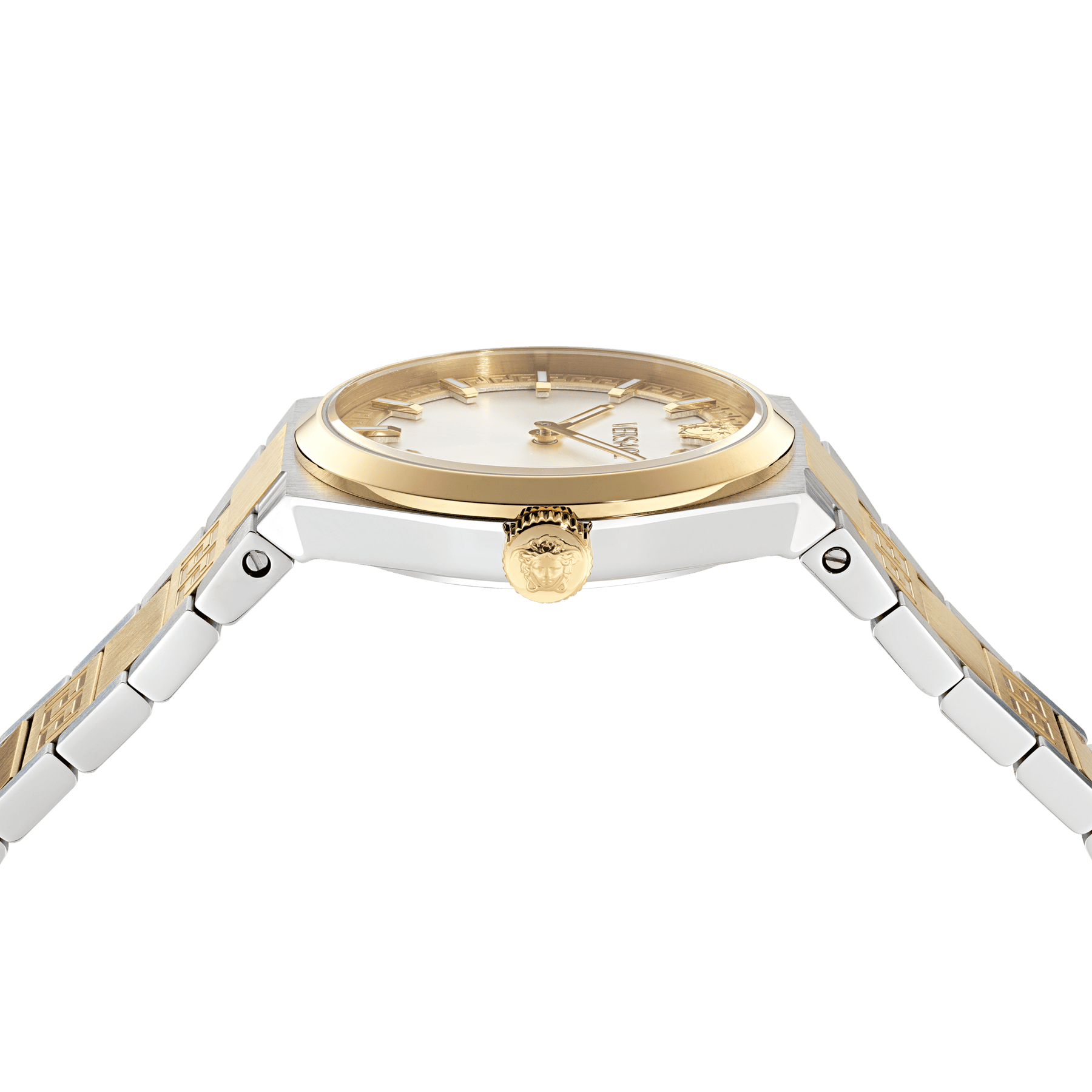 Versace Auria Quartz Silver Dial Analog Stainless Steel Watch VE5E00426