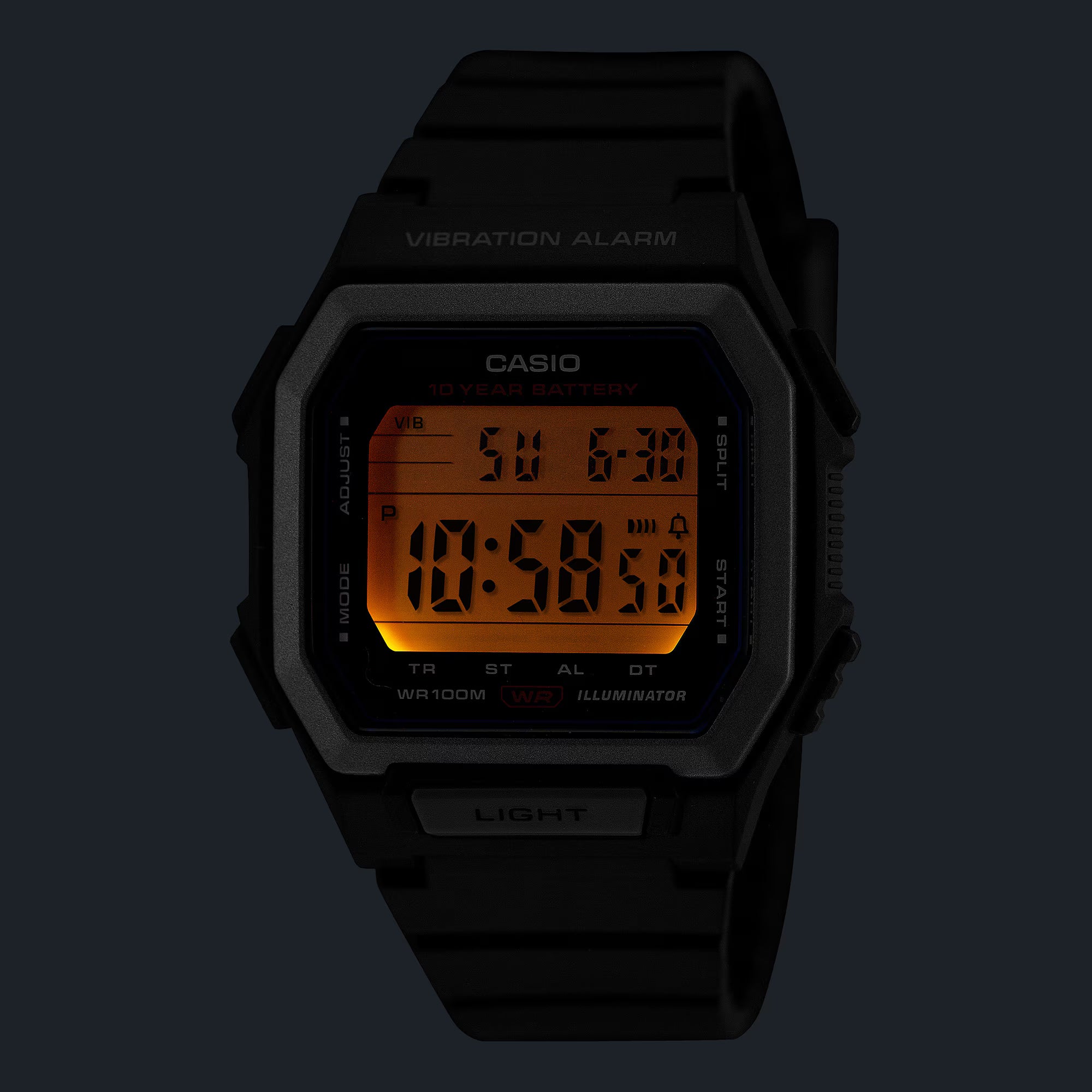 Casio Digital Unisex Watch W-738H-3AVDF - D443