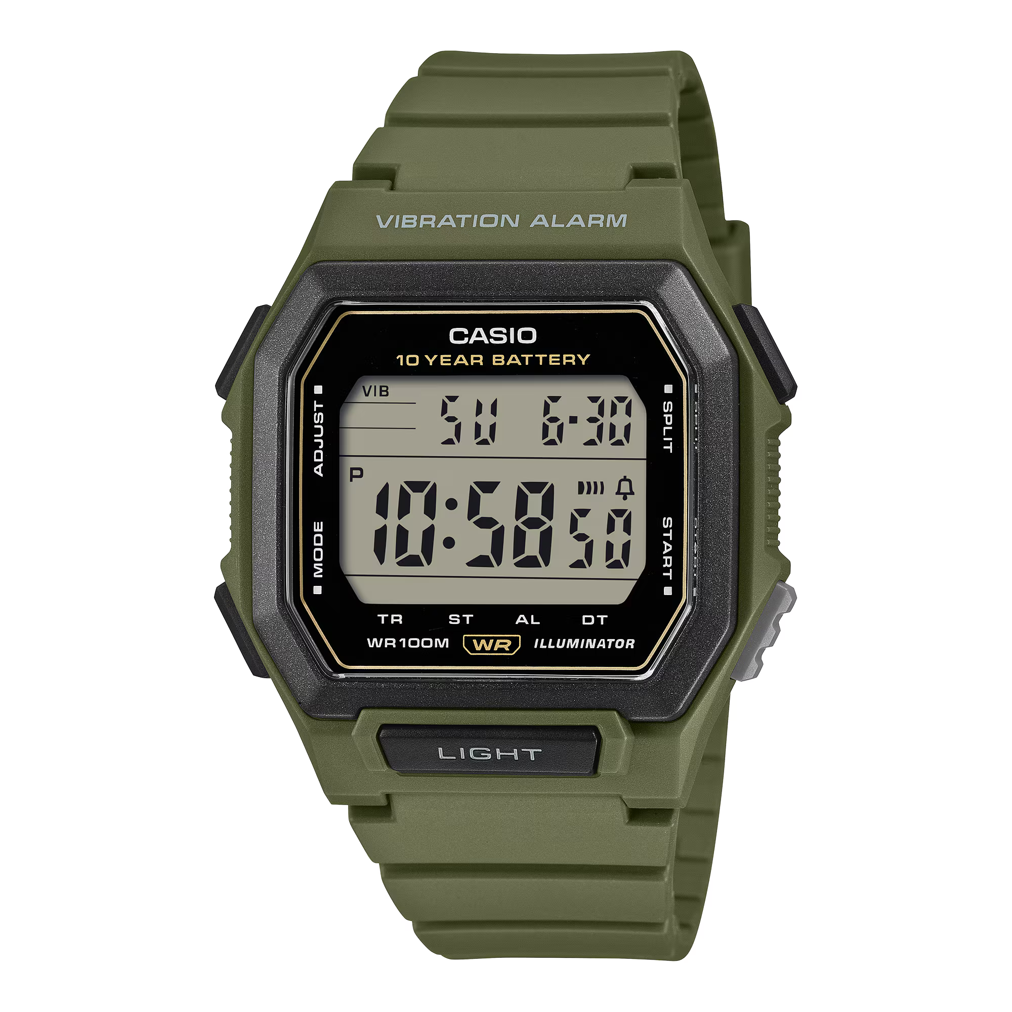 Casio Digital Unisex Watch W-738H-3AVDF - D443