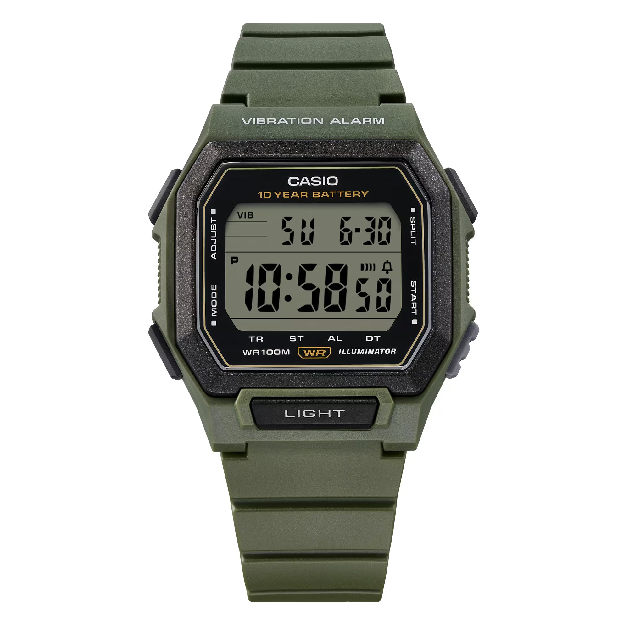 Casio Digital Unisex Watch W-738H-3AVDF - D443
