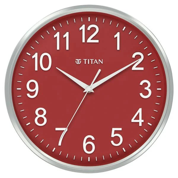 TITAN WALL CLOCK Classic Colours Peach - W0001PA04A - KRISHNA WATCH COMPANY