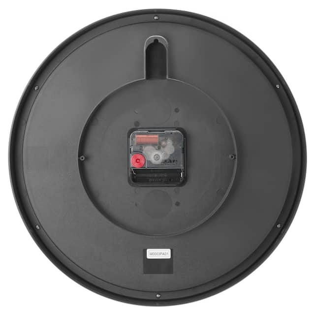 Titan Contemporary Black Wall Clock with Silent Sweep Technology - 30.8 cm x 30.8 cm (Medium) W0003PA01A