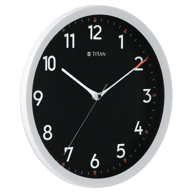 Titan Contemporary Wall Clock with Silent Sweep Technology - 30 cm x 30 cm (Medium) W0012PA01