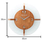 Wood & Glass Fusion Wall Clock - 32 cm x 32 cm (Medium) W0032GA01