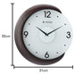 Wooden Half Moon Wall Clock with Glass Dial - 31 cm x 32 cm (Medium) W0033WA01