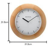 Titan Wooden Wall Clock with Domed Glass - W0035WA01 - KRISHNA WATCH COMPANY