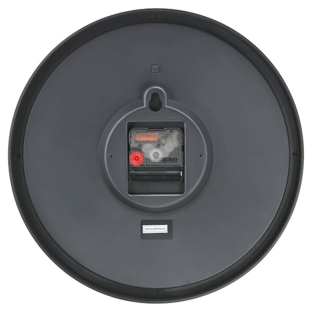 Titan Contemporary Black Wall Clock with Silent Sweep Technology 30 cm x 30 cm (Medium) W0036PA02 - KRISHNA WATCH COMPANY