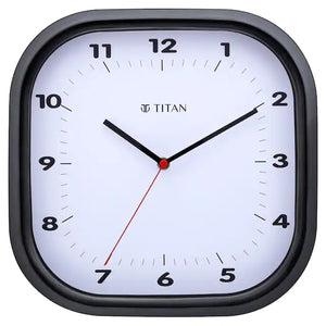 Titan wall clock Black Wall Clock with Silent Sweep Technology - W0040PA01A - KRISHNA WATCH COMPANY
