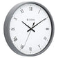 Titan Classic Grey Wall Clock with Silent Sweep Technology - W0043PA05A
