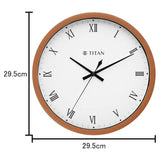 Titan Classic Brown Wall Clock -  W0044PA02A