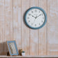 Titan Distressed Finish Blue Wall Clock with Silent Sweep Technology - 32.5 cm x 32.5 cm (Medium)  W0045PA01A