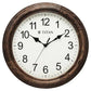 Titan Classic Wooden Wall Clock with flame treated case Silent Sweep Technology - W0051WA01