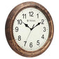 Titan Classic Wooden Wall Clock with flame treated case Silent Sweep Technology - W0051WA01