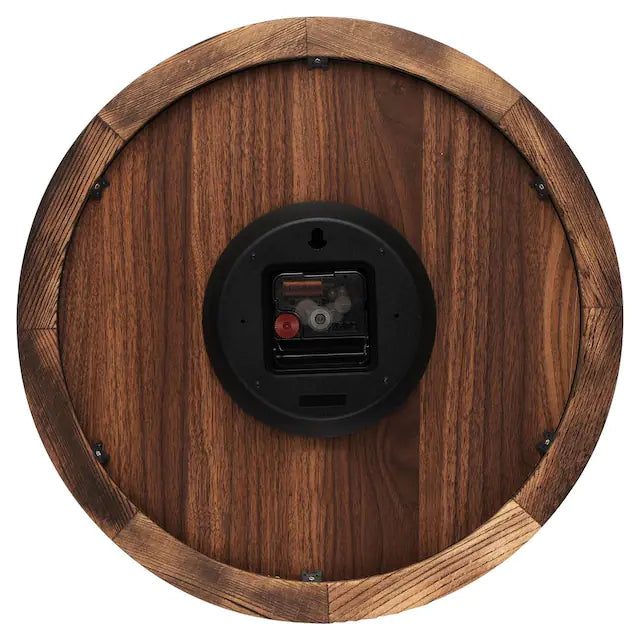 Titan Classic Wooden Wall Clock with flame treated case Silent Sweep Technology - W0051WA01