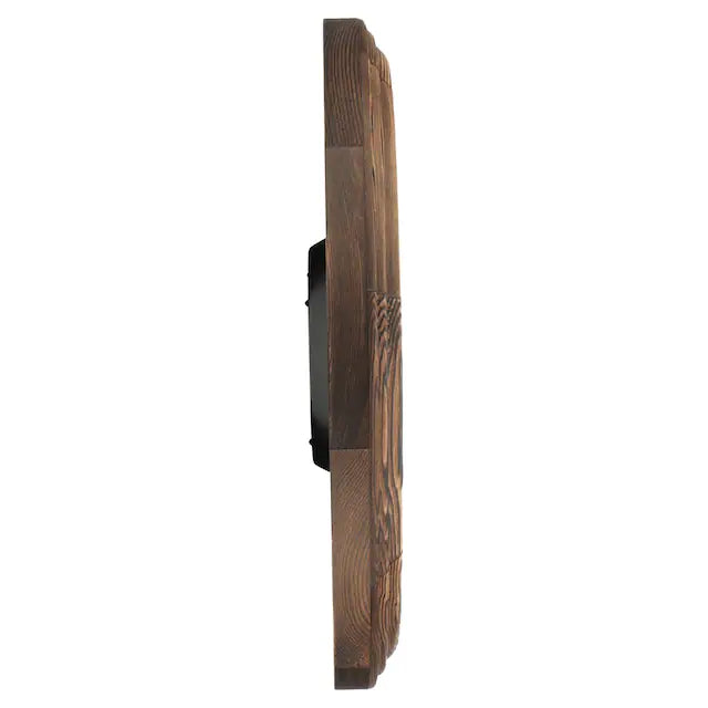 Titan Classic Wooden Wall Clock with flame treated case Silent Sweep Technology - W0051WA01
