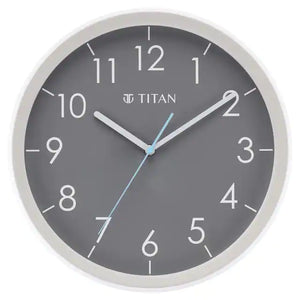 Titan Contemporary Grey Dial Grey Color Silent Sweep Technology - 32.5 cm x 32.5 cm (Medium) NBW0055PA03 - KRISHNA WATCH COMPANY