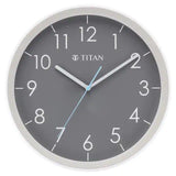 Titan Contemporary Grey Dial Grey Color Silent Sweep Technology - 32.5 cm x 32.5 cm (Medium) NBW0055PA03 - KRISHNA WATCH COMPANY