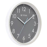 Titan Contemporary Grey Dial Grey Color Silent Sweep Technology - 32.5 cm x 32.5 cm (Medium) NBW0055PA03 - KRISHNA WATCH COMPANY