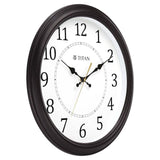 Titan Classic Brown Wall Clock with Silent Sweep Technology - 42.0 cm x 42.0 cm (Large)  W0056PA02