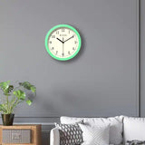 Contemporary Green Wall Clock with Silent Sweep Technology - W0060PA01A