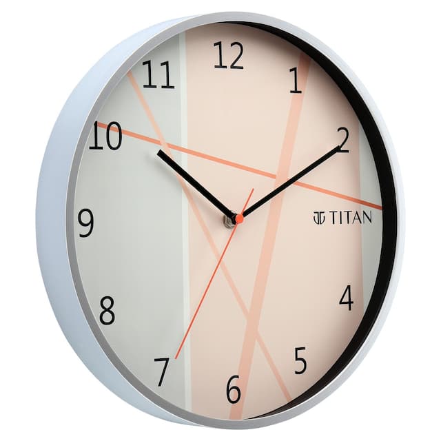 Titan Trendy & Modern looking Multi-coloured Dial Wall Clock Inspired from Cherry Blossom - 30.5 cm x 30.5 cm (Medium) NCW0062PA01