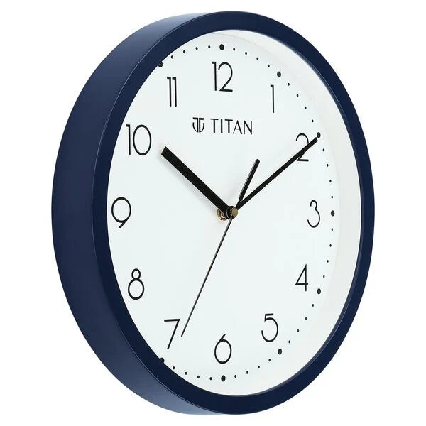 Titan Wall Clock Simple-Sweep Collection - Blue - W0074PA05 - KRISHNA WATCH COMPANY