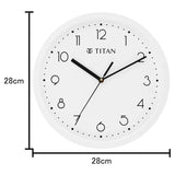 Titan Simple-Sweep Collection - White (28cm x 28cm) w0074pa06 - KRISHNA WATCH COMPANY