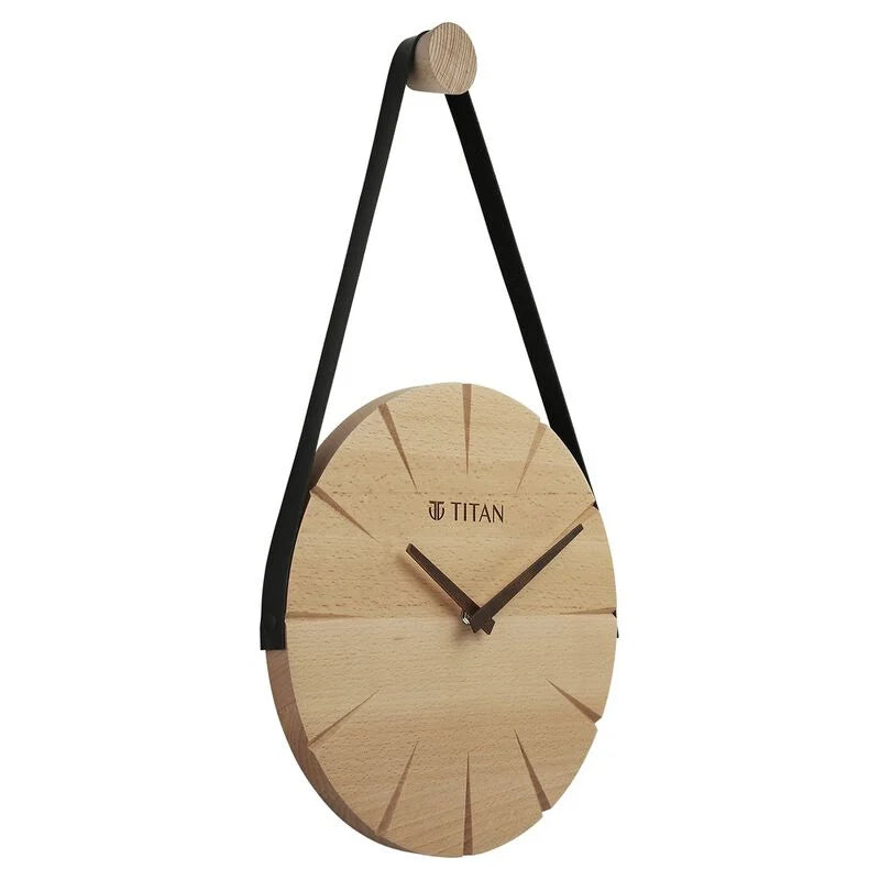 Titan Artisanal Hang-wood Wall Clock - 30 cm x 30 cm W0076WA01 - KRISHNA WATCH COMPANY
