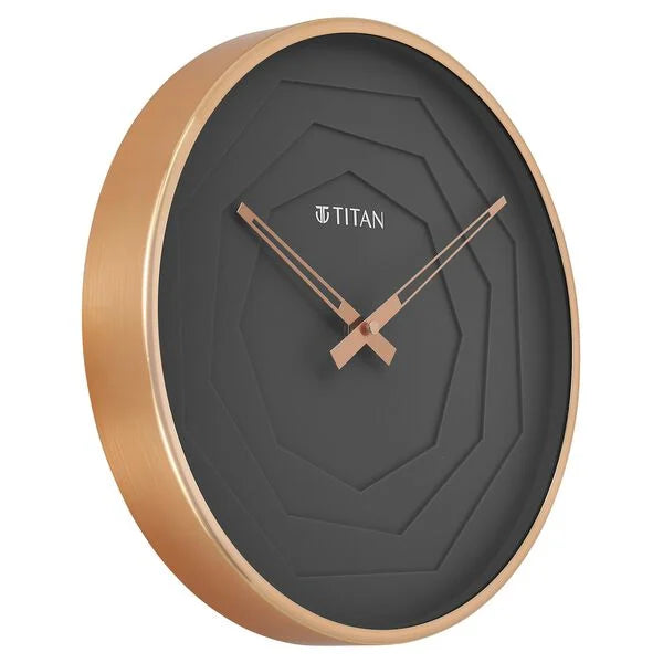 Titan Metallic Wall Clock W0078ma01 - KRISHNA WATCH COMPANY