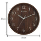 Titan Woodgrain Whispers - Dark Brown Contemporary Wall Clock W0080PA02