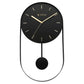 Titan Contemporary Modern Metallics Pendulum Wall Clock - W0086MP01