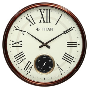 Titan Classic Sub-Second Wall Clock - W0091PA01 - KRISHNA WATCH COMPANY