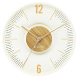 Titan Earth Flare Wall Clock - Wood Texture w0093pa01 - KRISHNA WATCH COMPANY