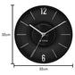 Titan Earth Flare Wall Clock - Black Marble Texture w0093pa02