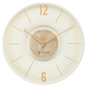 Titan Earth Flare Wall Clock - Pink Sandstone Texture - W0093PA03 - KRISHNA WATCH COMPANY