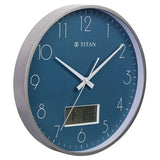 Titan Contemporary Ana-Digi Wall Clock with Thermometer w0100pc01
