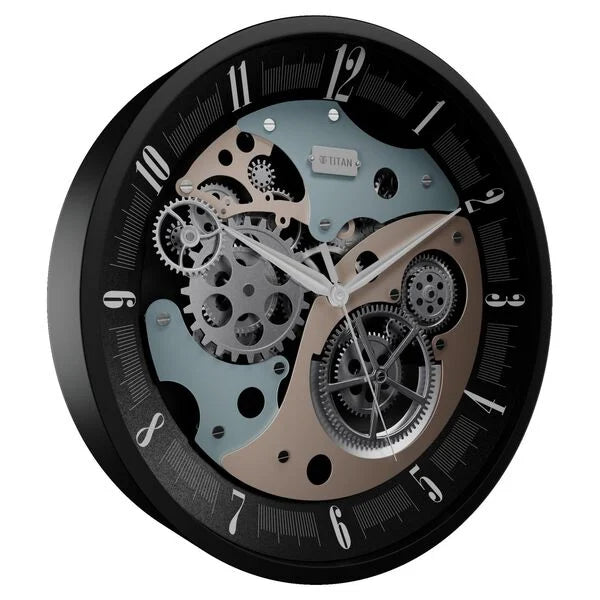 Titan Gear Wall Clock for Modern Homes With Silent Sweep Technology - w0121ma01