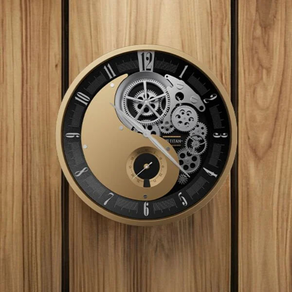 Titan Gear Wall Clock for Modern Homes With Silent Sweep Technology - W0122MA01