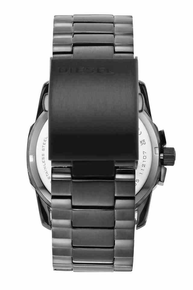 Diesel Mens 43 mm Master Chief Black Dial Stainless Steel Analogue Watch DZ1965