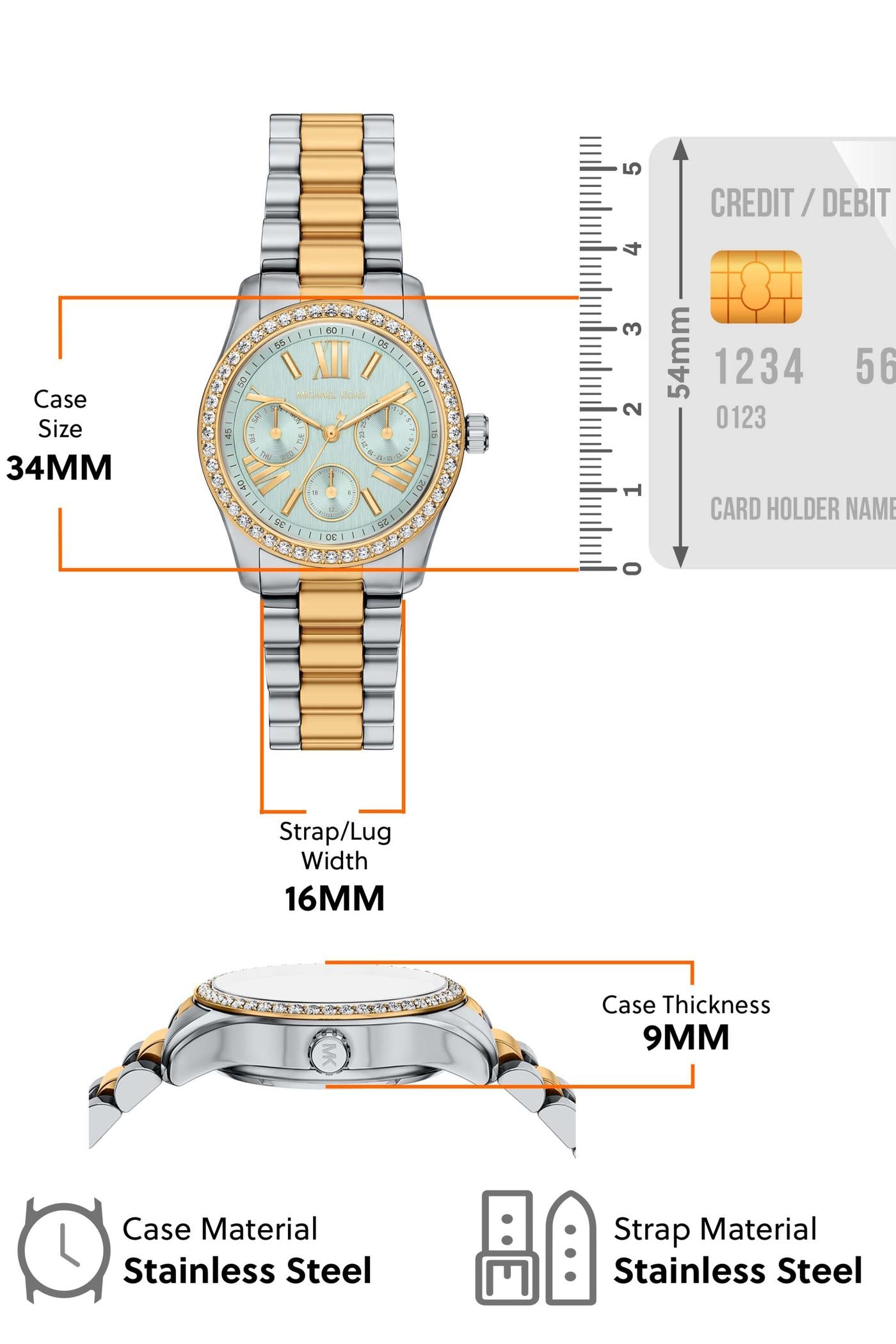 Michael Kors Lexington Two Tone Watch MK7609