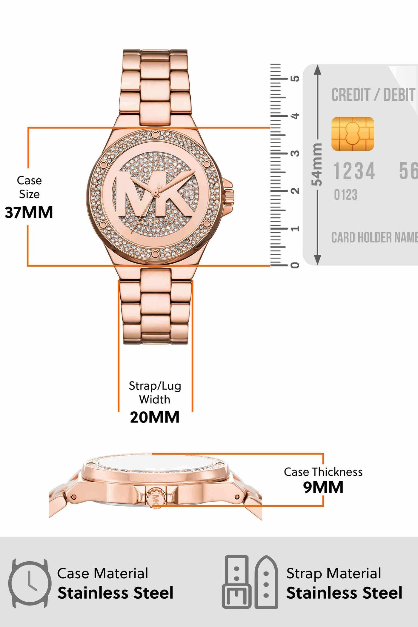 Michael Kors  Women Rose Gold Watch MKO1221