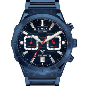 TIMEX Men E Class Watch with Blue Dial and Blue Stainless Steel Bracelet - TWEG24801 - KRISHNA WATCH COMPANY
